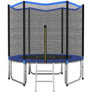 Trampolino 305 cm con rete di protezione e scalett