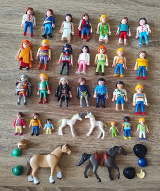 Lote Playmobil: Personas, Niños y Animales