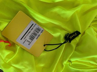 Costume intero F**K giallo fluo