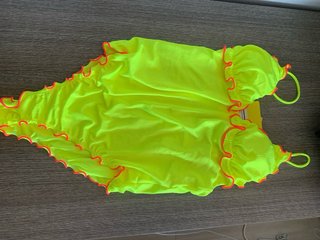 Costume intero F**K giallo fluo