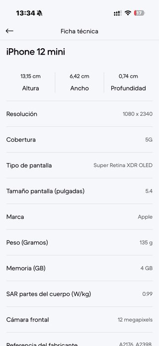 iPhone 12 mini 64GB - Bianco - Libero