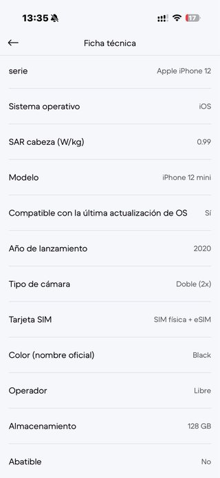 iPhone 12 mini 64GB - Bianco - Libero