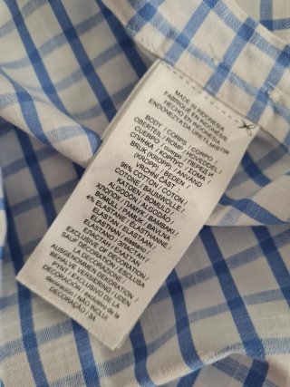 Camisa Ralph Lauren cuadros azul y blanco