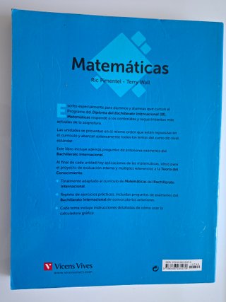 Matemáticas, IB Diploma