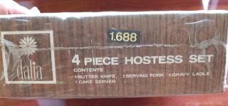Set 4 Piezas Dalia Hostess Stainless. Modelo 1688