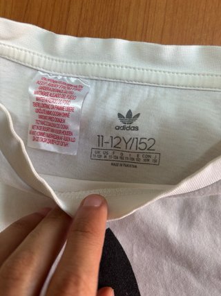 T-shirt Adidas Bianca Ragazzo 11-12 Anni
