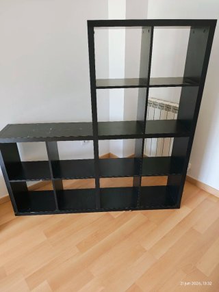 Estantería modular negra