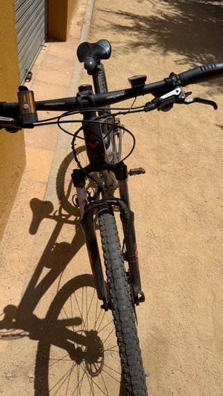 Bicicleta Magamo gris y naranja