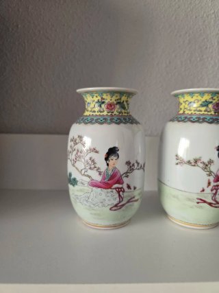Jarrones Chinos Porcelana Decorados