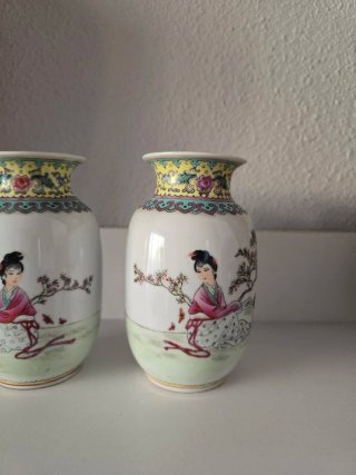 Jarrones Chinos Porcelana Decorados