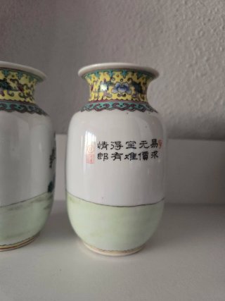 Jarrones Chinos Porcelana Decorados