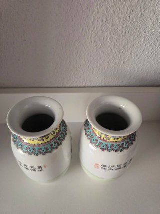 Jarrones Chinos Porcelana Decorados