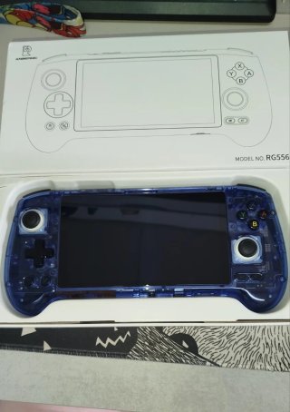 Consola Anbernic RG556 Azul Transparente