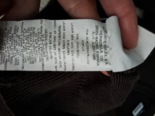 Jersey colegial marrón niña talla 6