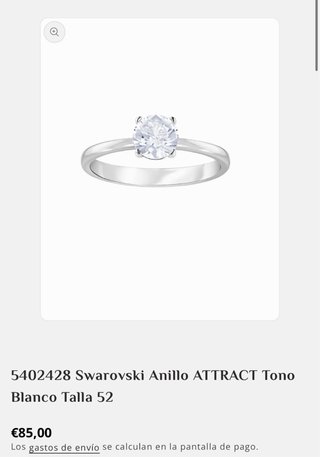 Anillo Swarovski Talla S