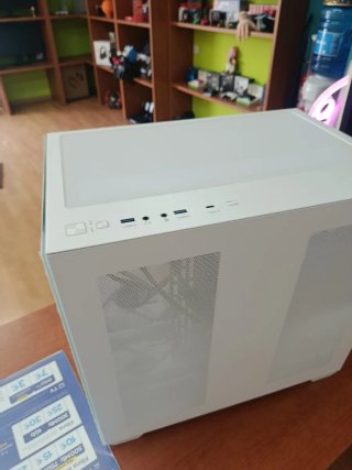 Caja PC FSP CMT380 Blanca Cristal Templado USB-C
