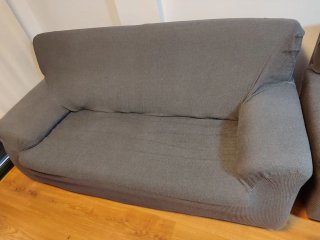 Conjunto Sofás 3+2 Marrón Piel