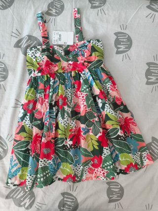 Vestido corto estampado floral. Mayoral T.8