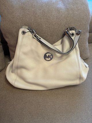 Bolso Michael Kors Beige/Blanco