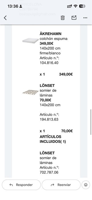 Cama Ikea Hemnes 140x200