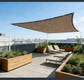 Toldo Vela Malla Sombra Rectangular 3X4
