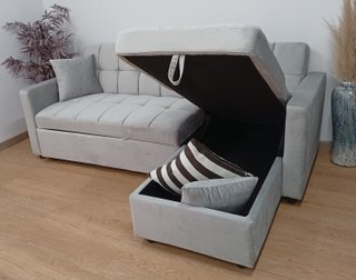 Sofá Cama Krys. Chaiselong. Arcón. Cómodo. Oferta!