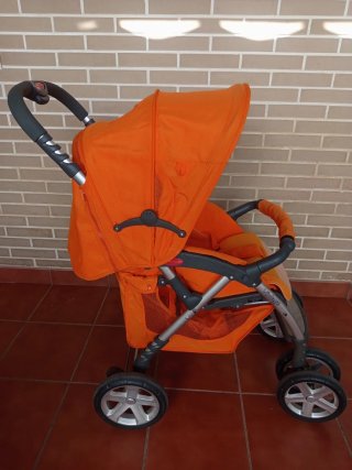 Carro de bebé naranja completo Agatha Ruiz