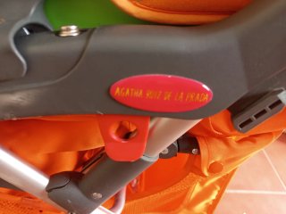 Carro de bebé naranja completo Agatha Ruiz