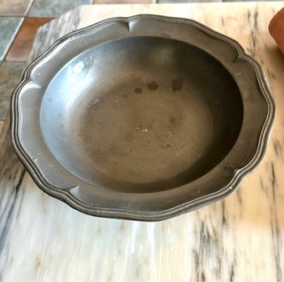 Bandeja estaño antigua