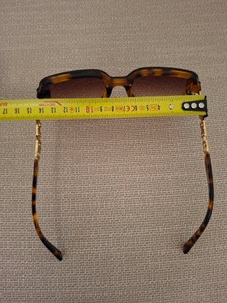 Occhiali da sole stile Chanel Tortora/Oro
