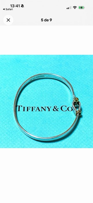 TIFFANY & Co. Pulsera Gancho y Ojo Brazalete Plata