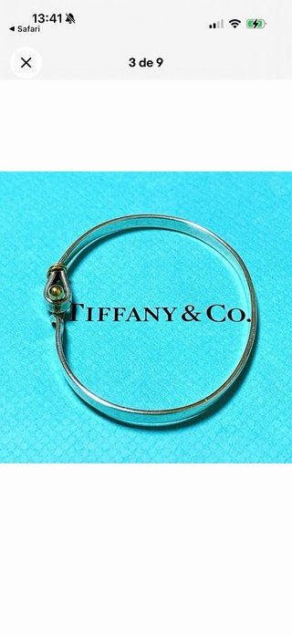TIFFANY & Co. Pulsera Gancho y Ojo Brazalete Plata