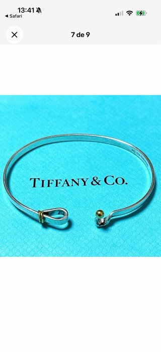TIFFANY & Co. Pulsera Gancho y Ojo Brazalete Plata
