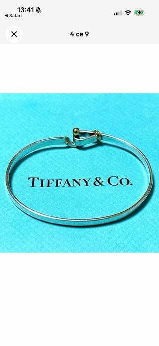 TIFFANY & Co. Pulsera Gancho y Ojo Brazalete Plata