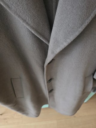 Abrigo Zara Gris Talla L