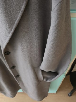 Abrigo Zara Gris Talla L