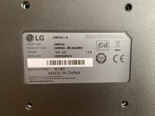 Monitor LG averiado