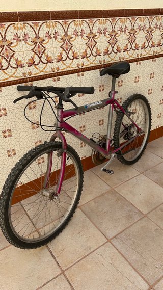 Bicicleta Montaña Morada Shimano