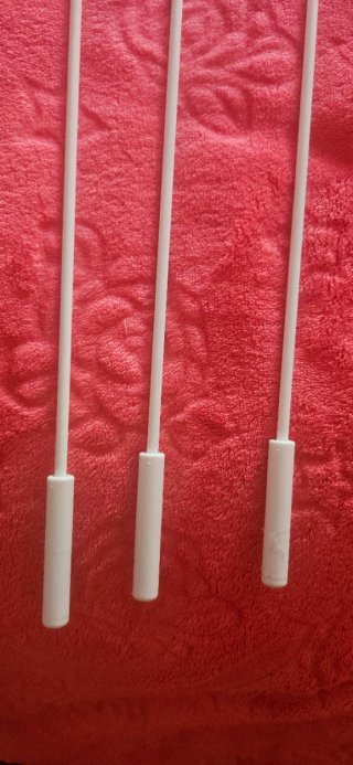 Varillas para cortinas (3 unidades) 97 cm largas.