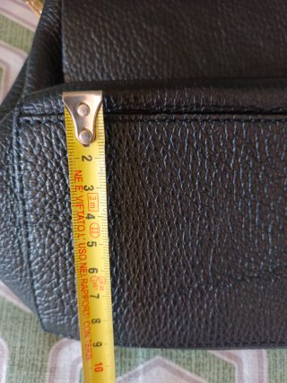 Borsa vera pelle nera