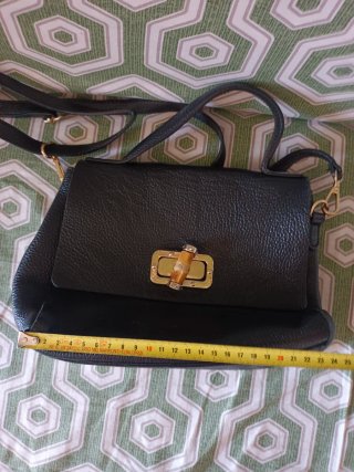 Borsa vera pelle nera
