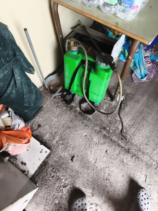 Pulverizador mochila verde