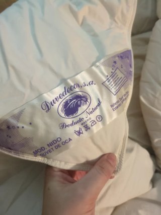 Edredón blanco de duvet de oca
