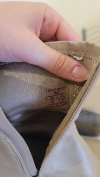 Botines Pull&Bear beige tacón plataforma