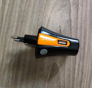 Cargador Sunstech Mp3 Player Negro/Naranja