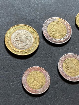Lotto 6 Monete Messicane Pesos