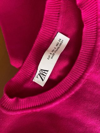 Top Zara Fucsia Talla S