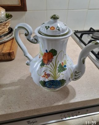 Servizio caffè/tè maiolica Faenza