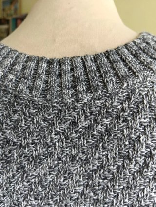 Jersey jaspeado gris hombre