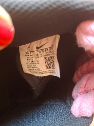 Zapatillas Nike Air Force Negras con Cordones Rosa